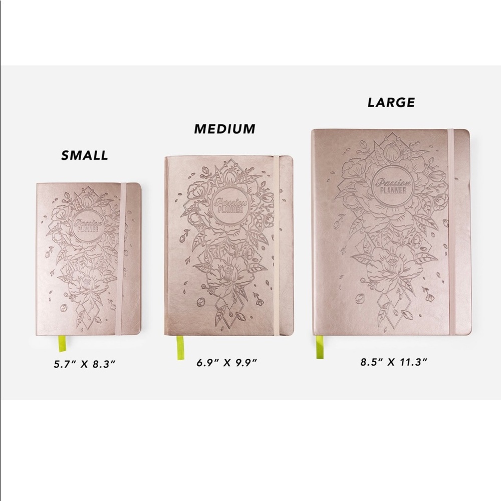 Passion Planner Weekly 2021 Annual Rose Gold Medium New In Package